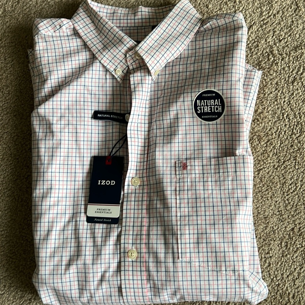 IZOD Men’s Premium Essentials Button Down Medium